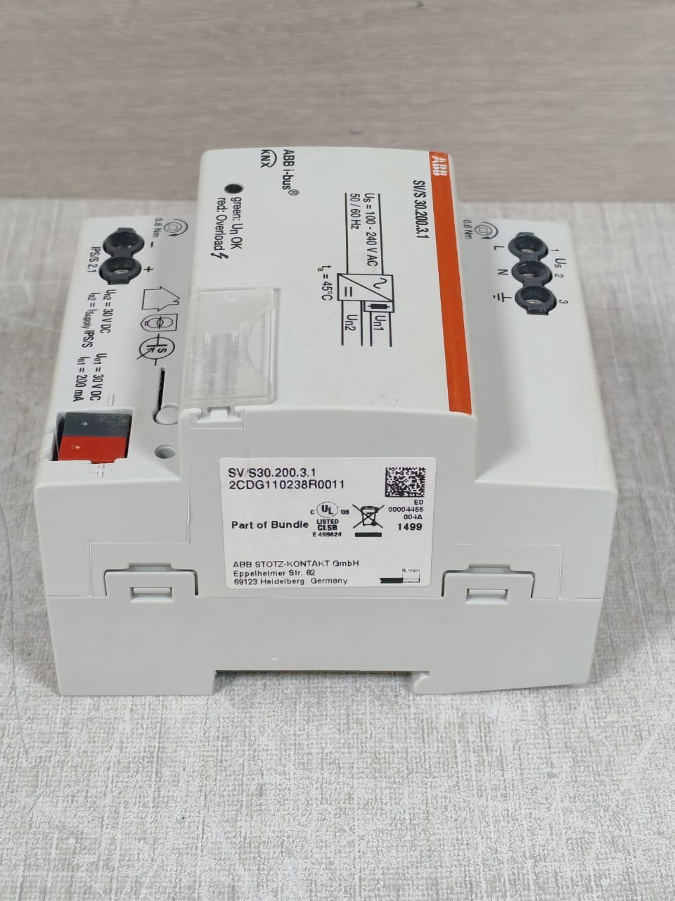 ABB S30.200.3.1 ABB SV/S30.200.3.1 2CDG1110238R0011 I-BUS KNX POWER SUPPLY - W/O ORIG. BOX 5