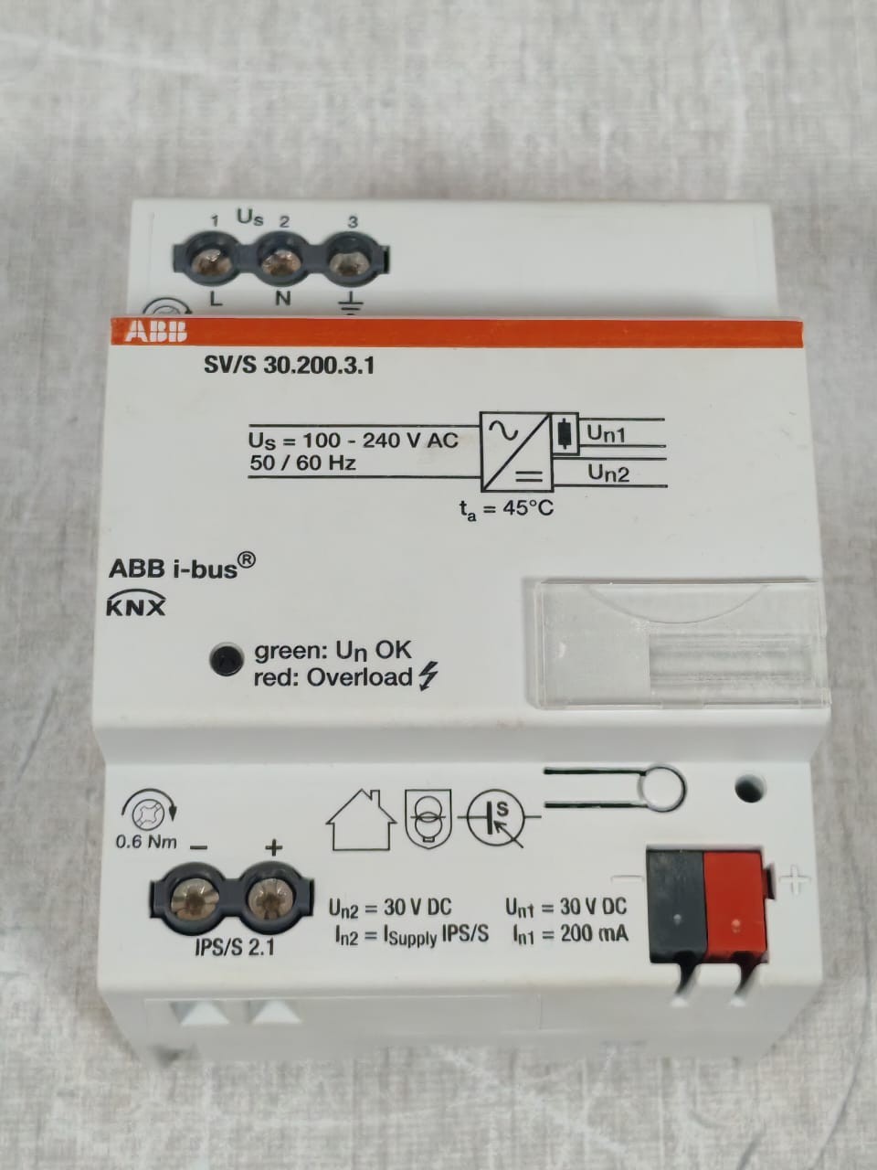 ABB S30.200.3.1 ABB SV/S30.200.3.1 2CDG1110238R0011 I-BUS KNX POWER SUPPLY - W/O ORIG. BOX 7