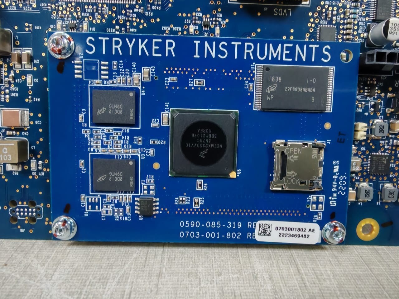 STRYKER INSTRUMENTS AA-5400 STRYKER INSTRUMENTS 0590-085-803 REV AA 5400-052-030 MAIN CONTROLLER PCB 4