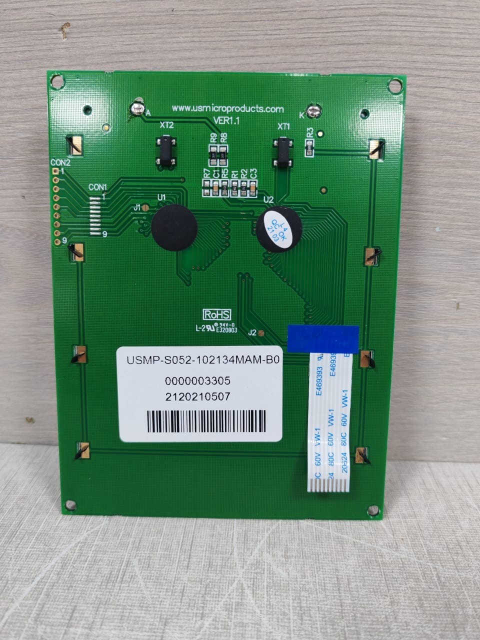 LCD S052-102134MAM-B0 USMP-S052-102134MAM-B0 LCD VER 1.1 5