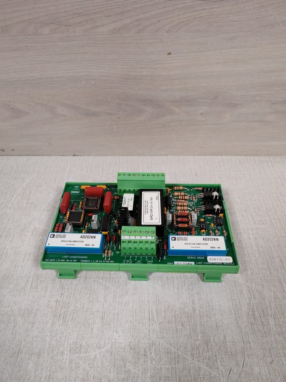 LVDT CONDITIONING RRE011049 RRE011049 09075E-03 LVDT CONDITIONING MODULE AND SERVO DRIVES 6