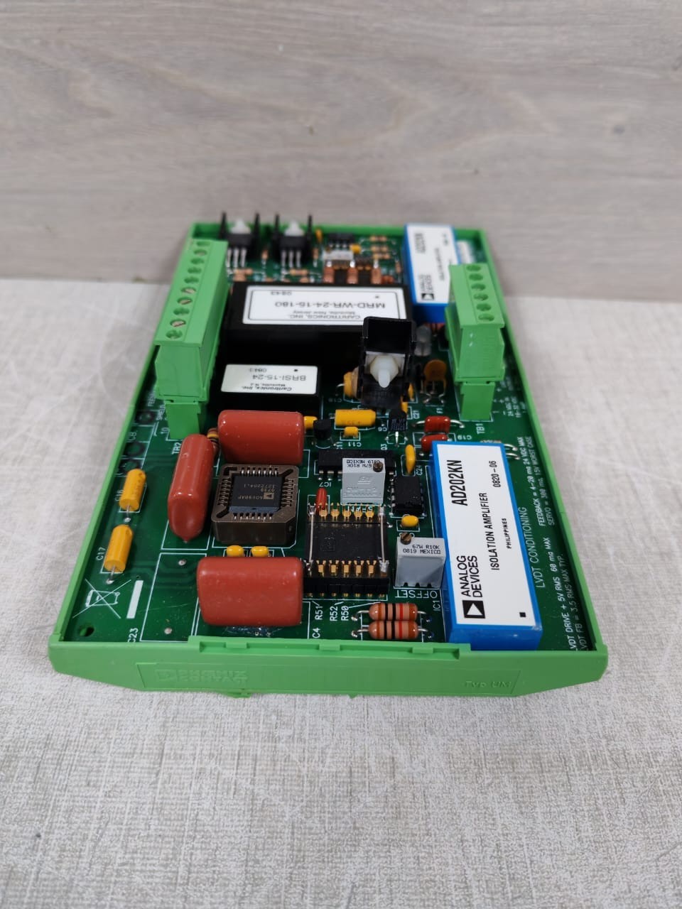 LVDT CONDITIONING RRE011049 RRE011049 09075E-03 LVDT CONDITIONING MODULE AND SERVO DRIVES 7