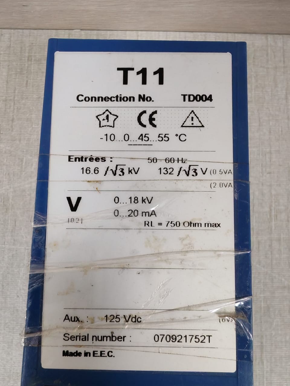 Triad TD004 ENERDIS TRIAD T11 TD004 0...18kV Transducer 4