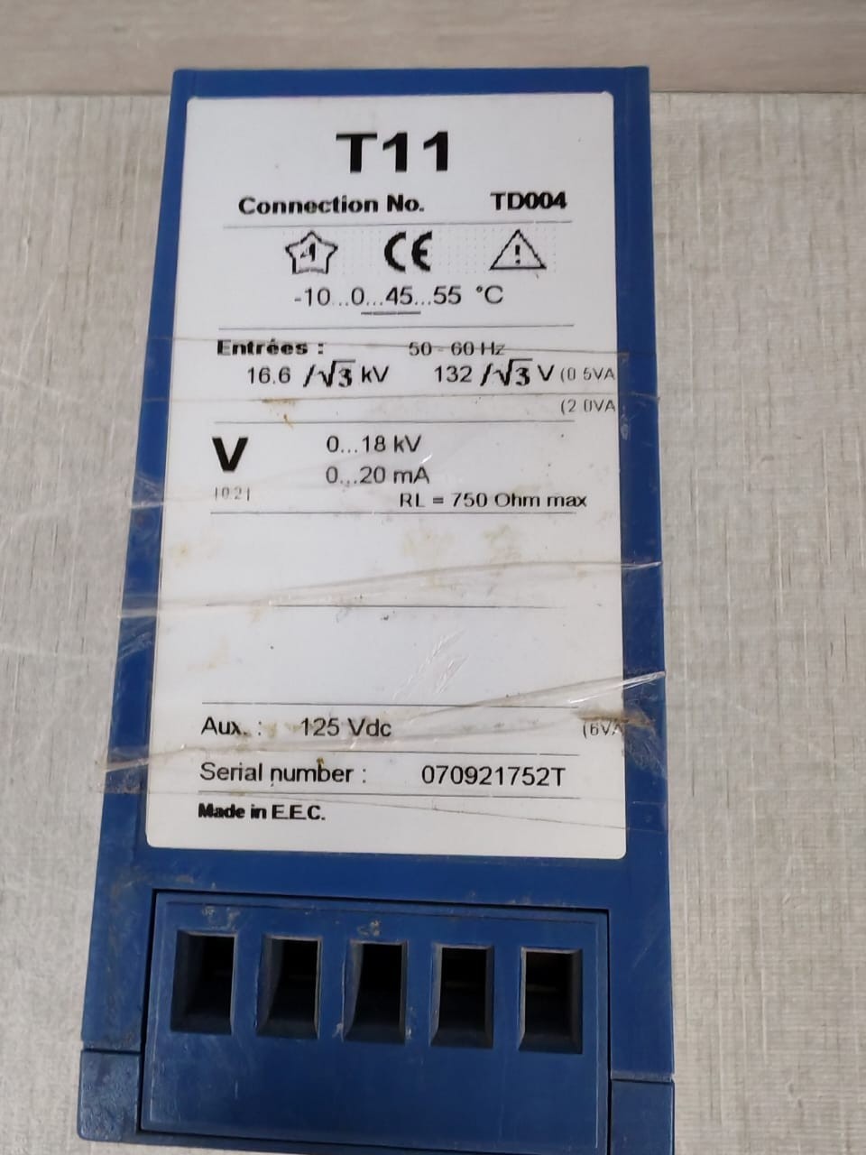Triad TD004 ENERDIS TRIAD T11 TD004 0...18kV Transducer 6