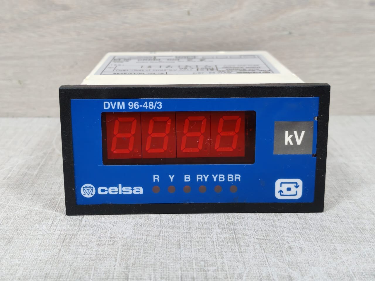 CELSA DVM-96 CELSA DVM 96-48/3 DIGITAL PANEL METERS 110VAC 2