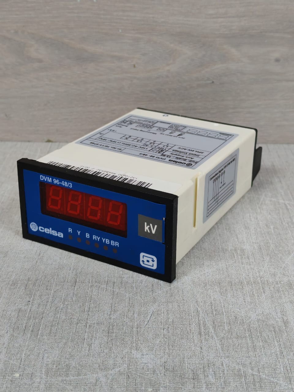 CELSA DVM-96 CELSA DVM 96-48/3 DIGITAL PANEL METERS 110VAC 4