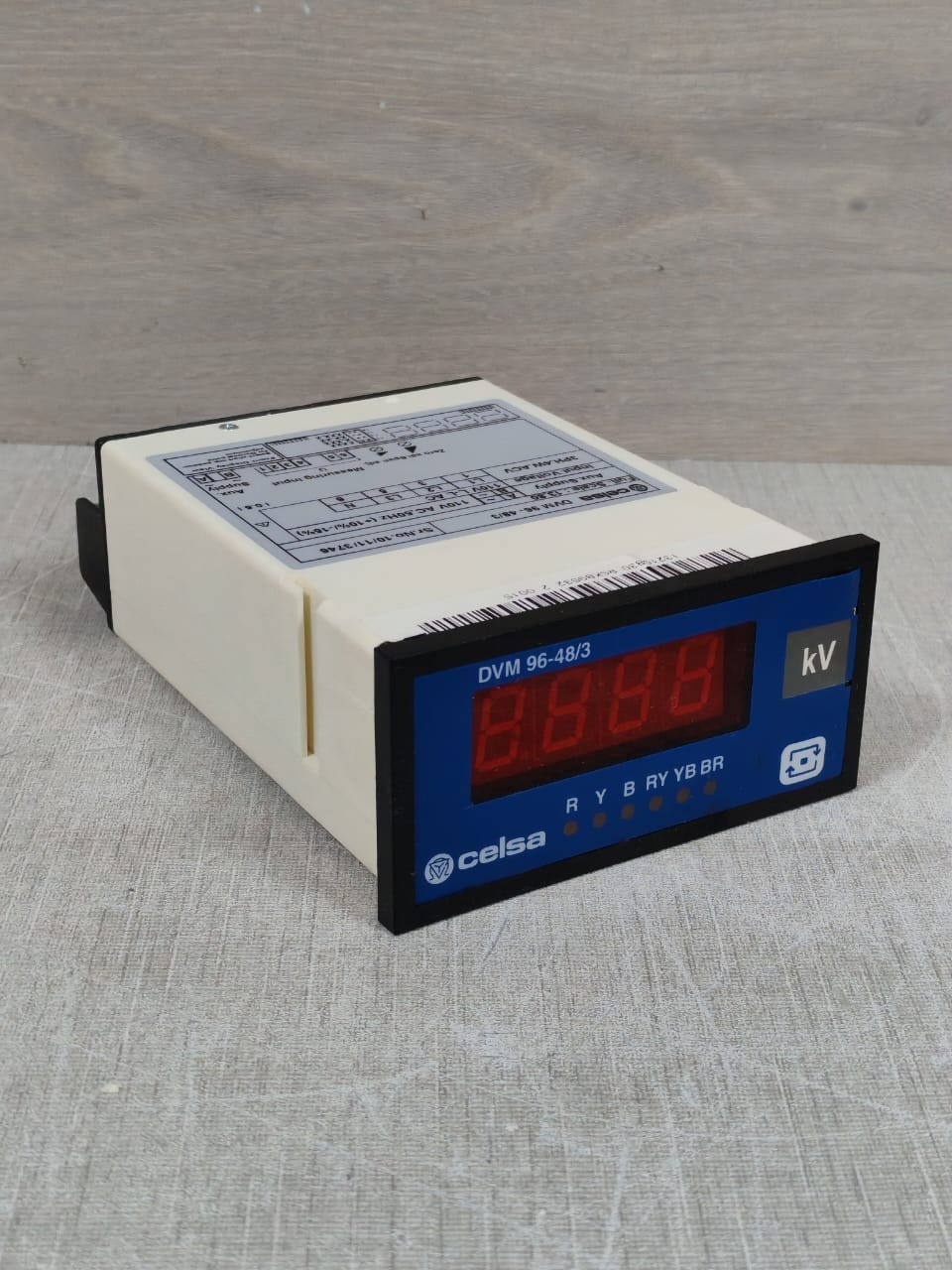 CELSA DVM-96 CELSA DVM 96-48/3 DIGITAL PANEL METERS 110VAC 5