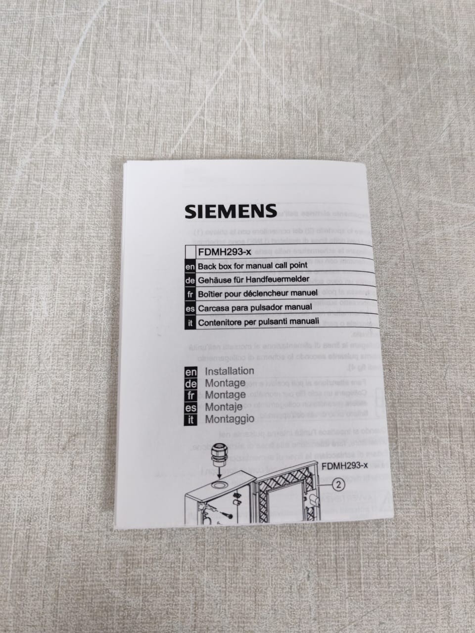 Siemens FDME223 SIEMENS FDME223 CALL POINT UNIT 7