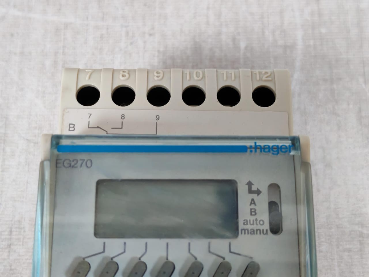 Hager EG270 HAGER EG270 2-CHANNEL WEEKLY PROGRAM 230V 4