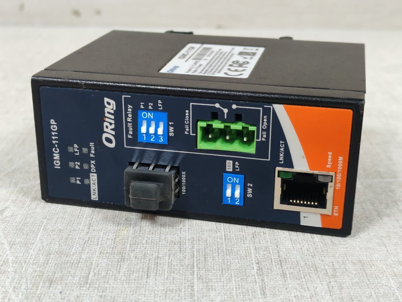 Media Converter IGMC-111GP ORING IGMC-111GP MEDIA CONVERTER 12-48VDC 2