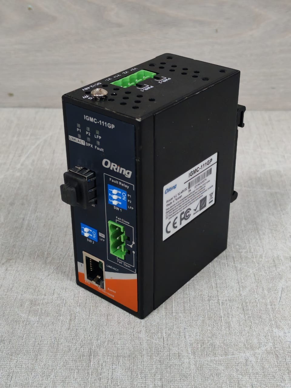 Media Converter IGMC-111GP ORING IGMC-111GP MEDIA CONVERTER 12-48VDC 6