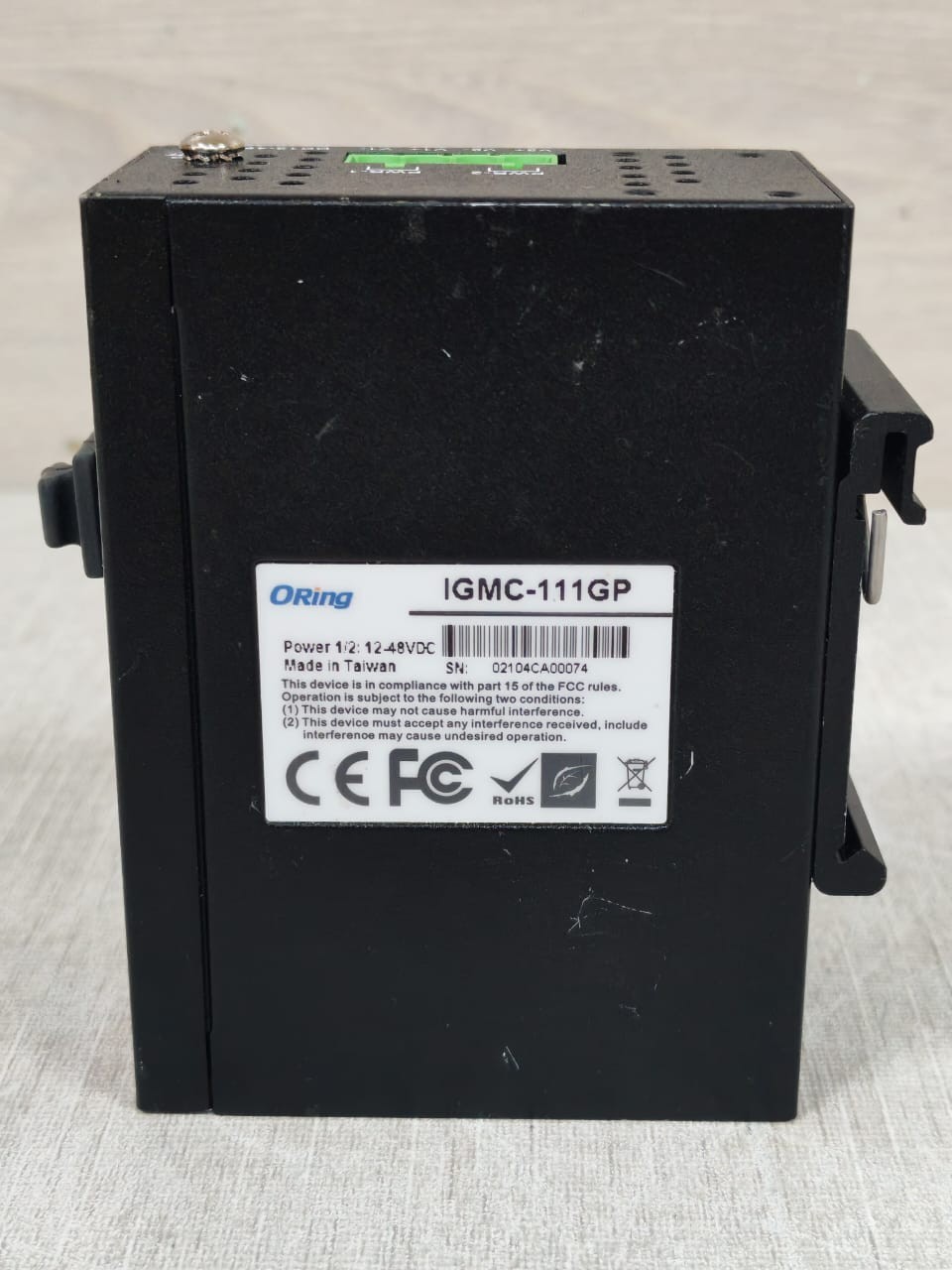 Media Converter IGMC-111GP ORING IGMC-111GP MEDIA CONVERTER 12-48VDC 9