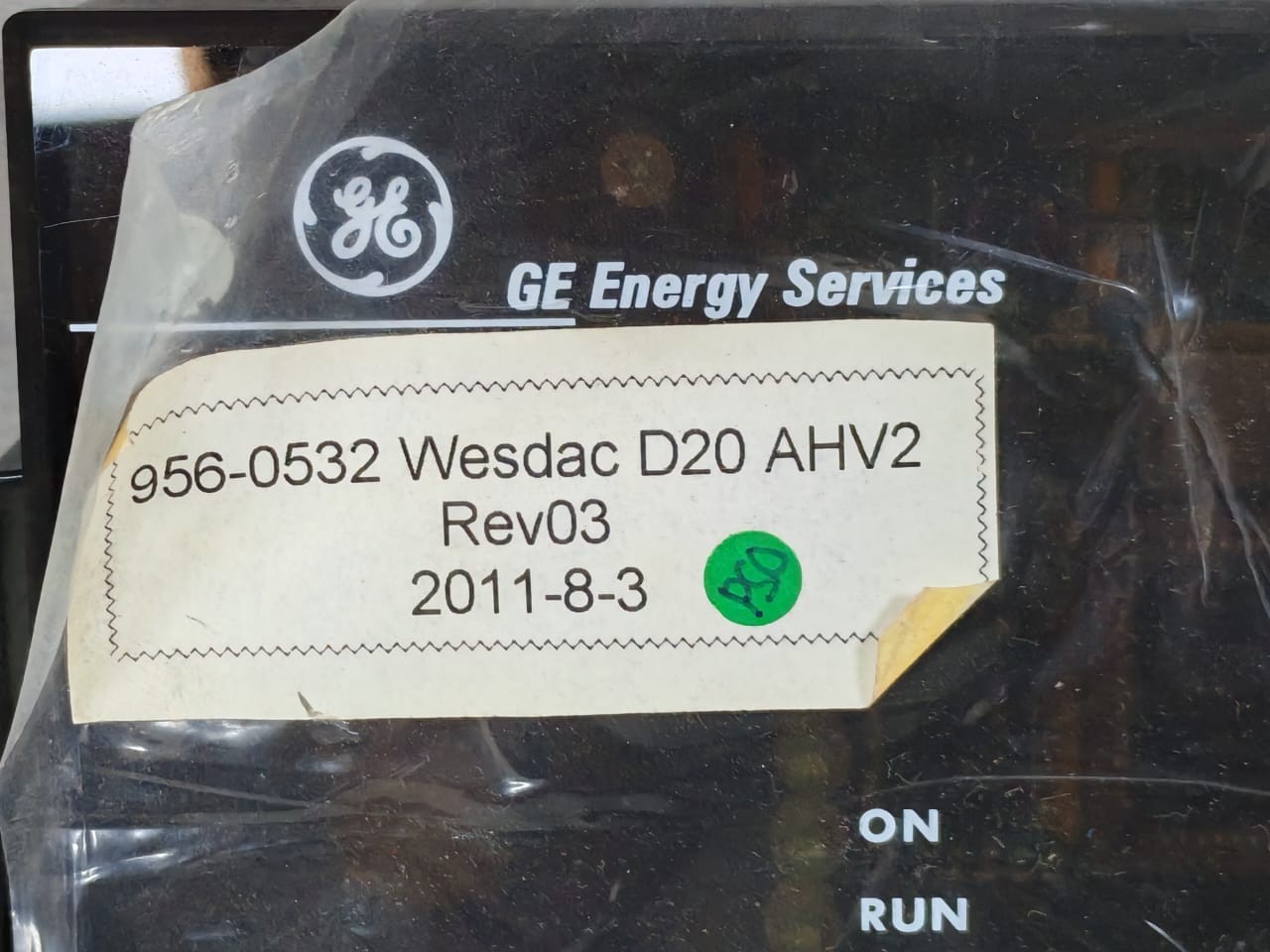 GE WESDAC D20 AHV2 GE Energy Services 956-0532 Wesdac D20 AHV2 REV.03 Logic Panel 3