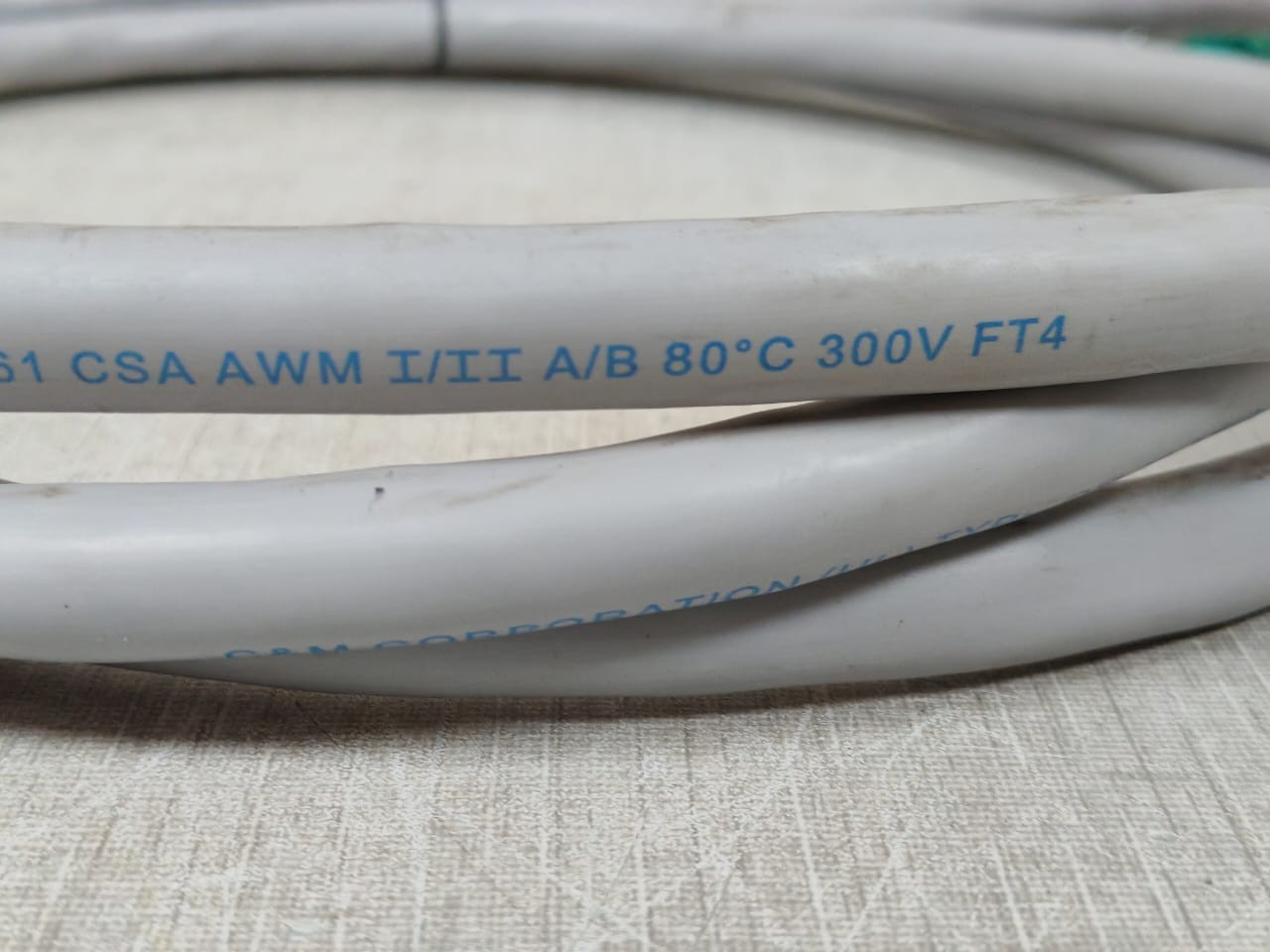 UNKNOWN LL33361 C&M CORP.CM22 AWG LL33361 CSA 300V FT4 CABLE ASSEMBLY WITH RUSTY PART 5