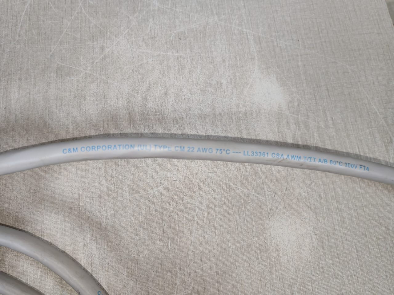 UNKNOWN LL33361 C&M CORP.CM22 AWG LL33361 CSA 300V FT4 CABLE ASSEMBLY WITH RUSTY PART 6