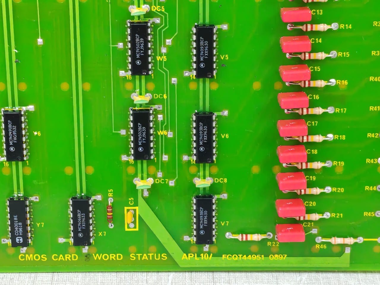 Unbranded E166/100.12 APL10/101/3 CMOS CARD WORD STATUS E166/100.12 3