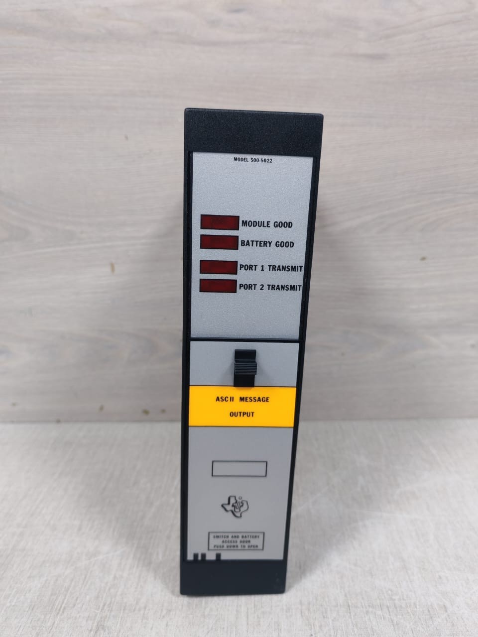 TEXAS INSTRUMENTS MODEL 500-5022 ASCII MESSAGE OUTPUT