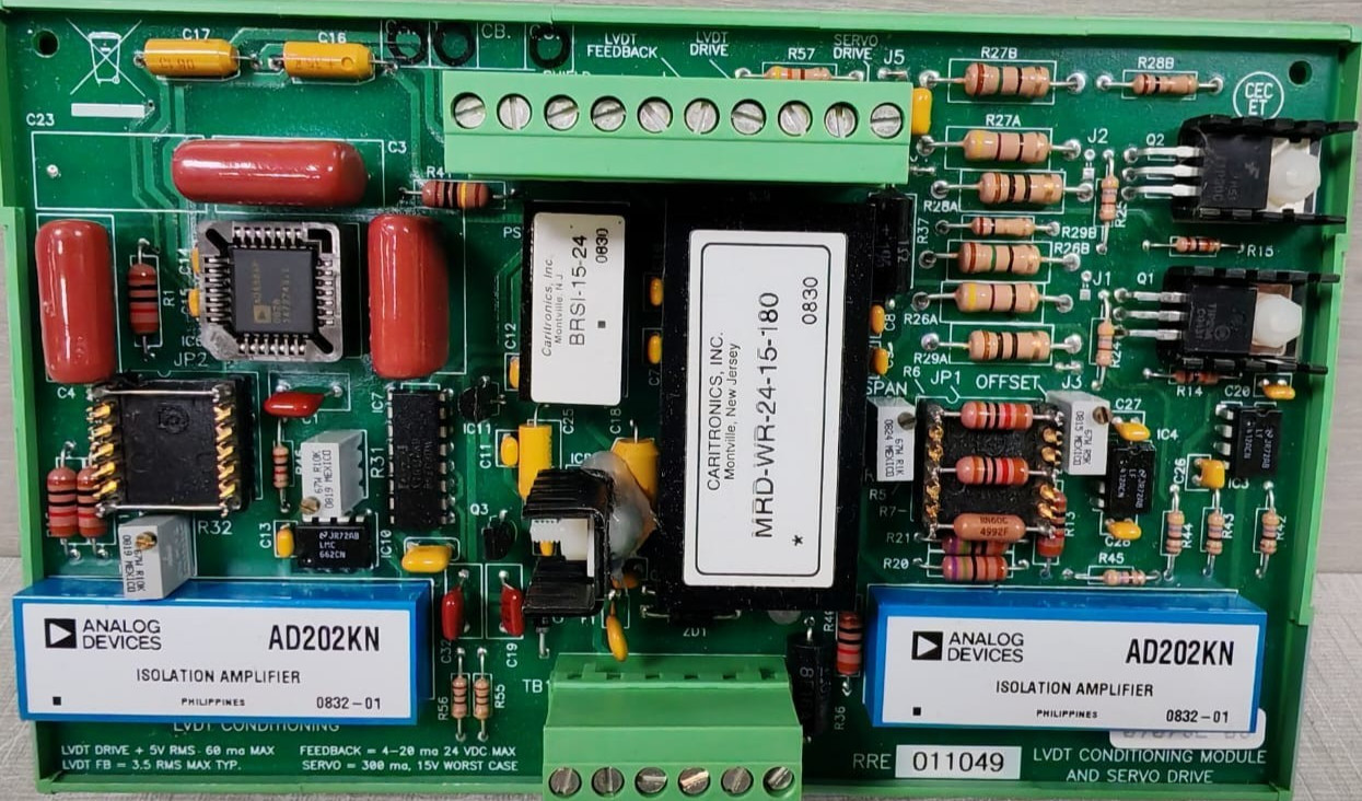 LVDT CONDITIONING 09075E-05 RRE011049 09075E-05 LVDT CONDITIONING MODULE AND SERVO DRIVE 2