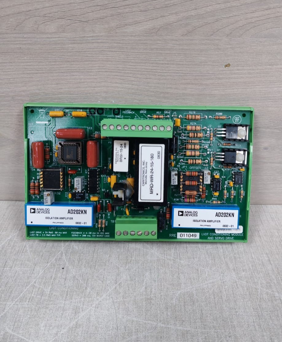 RRE011049 09075E-05 LVDT CONDITIONING MODULE AND SERVO DRIVE