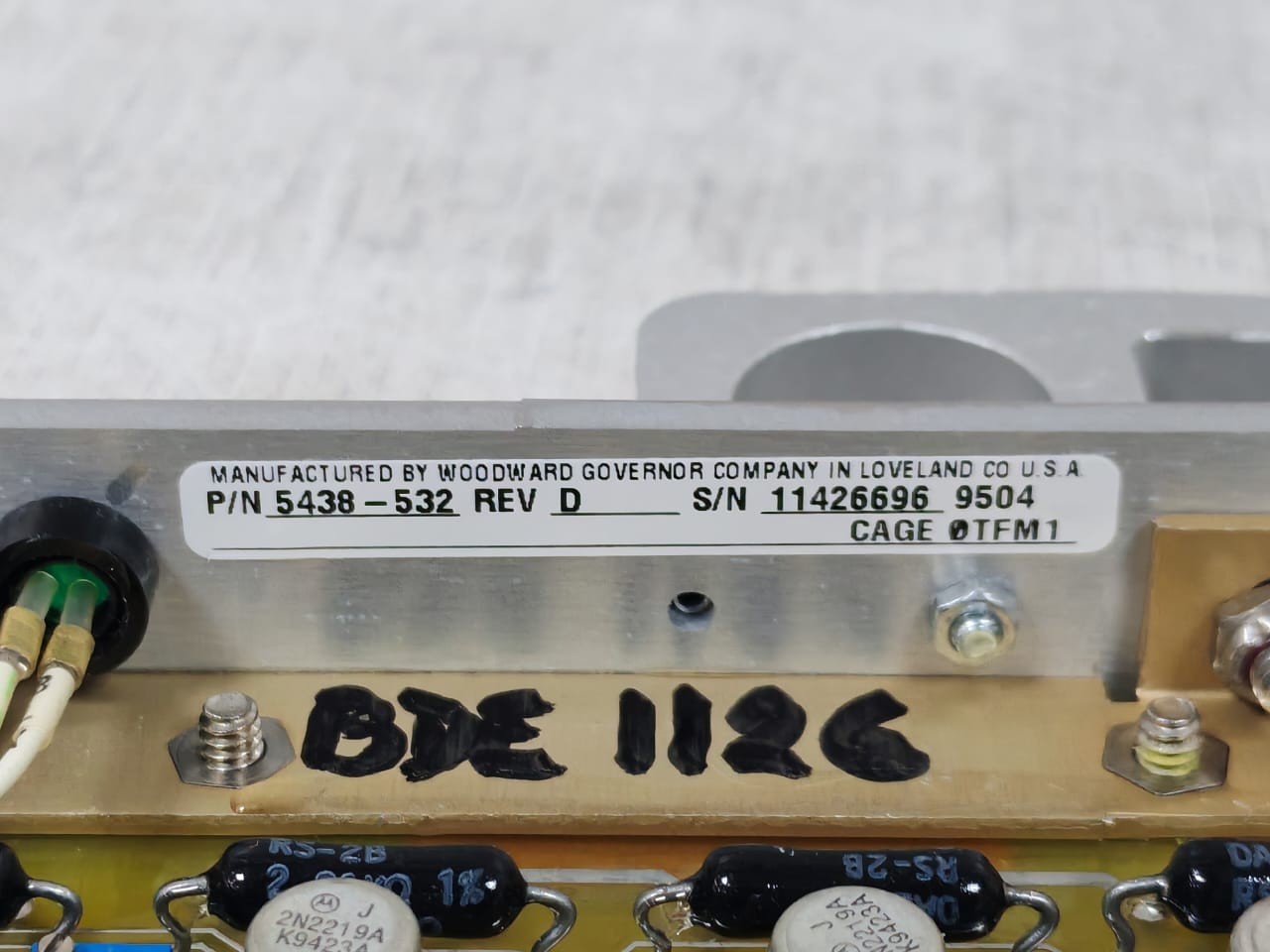 Woodward 5438-532 D Woodward 5438-532 D Accel Schedule Module 3