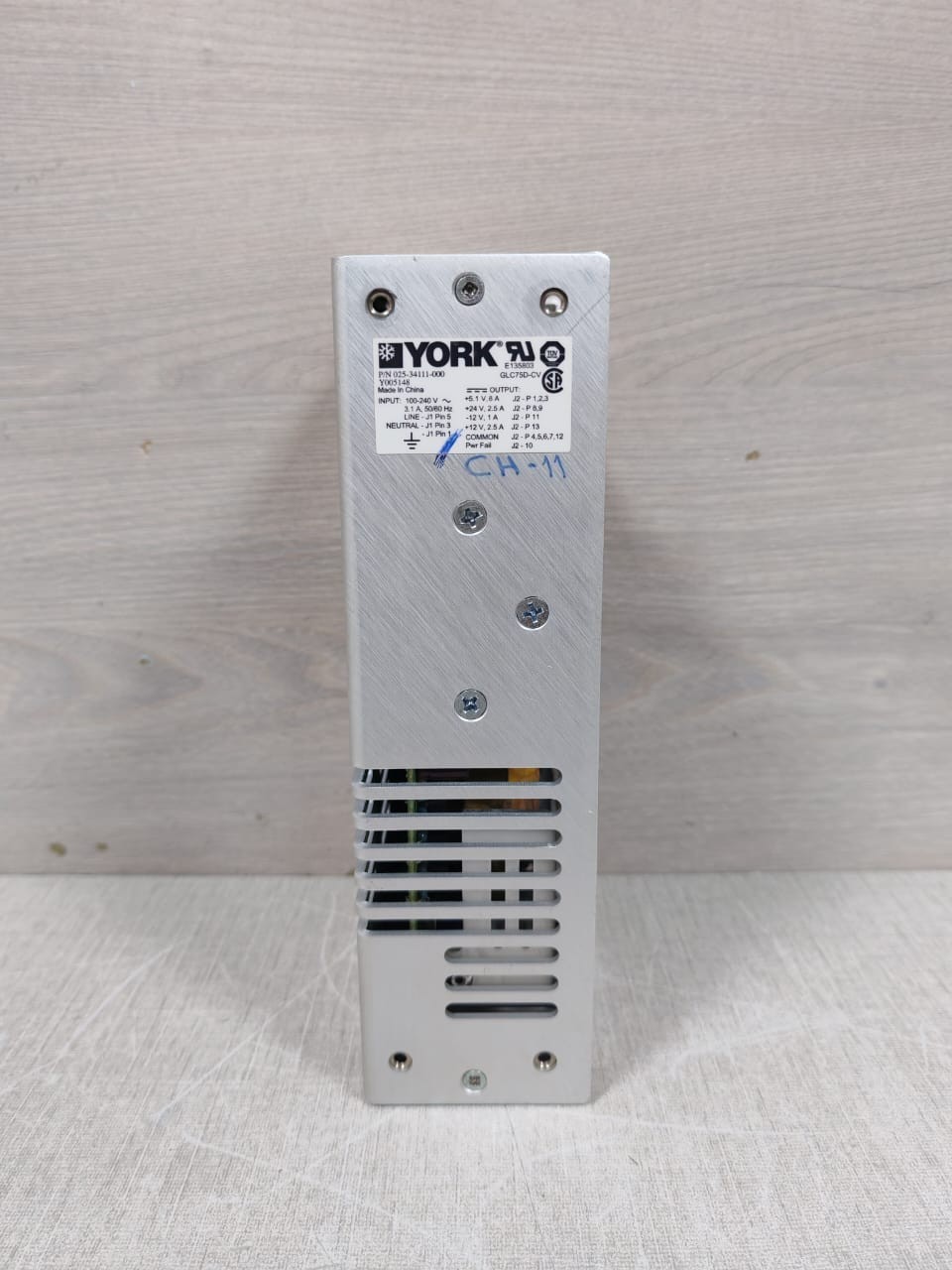 YORK 025-34111-000 POWER SUPPLY