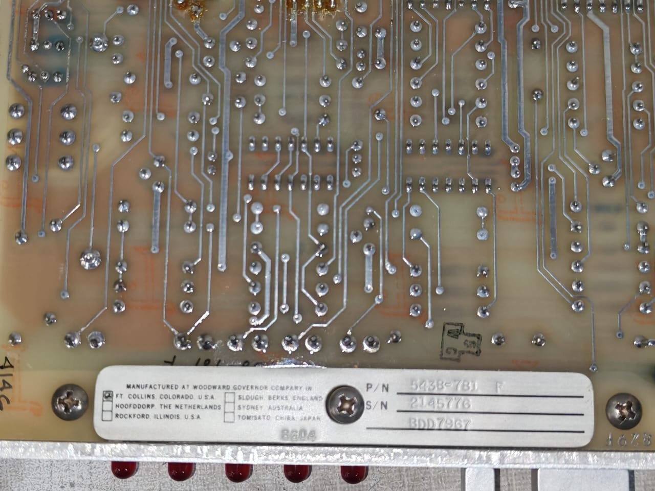Woodward 5438-781 F Woodward 5438-781 F Speed Channel Module 3