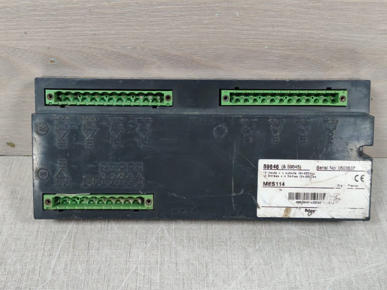Merlin Gerin SEPAM 59646 MES114 51247079F0-1/A0 MERLIN GERIN SEPAM 59646 MES114 51247079F0-1/A0 10 INPUTS +4 OUTPUTS 9