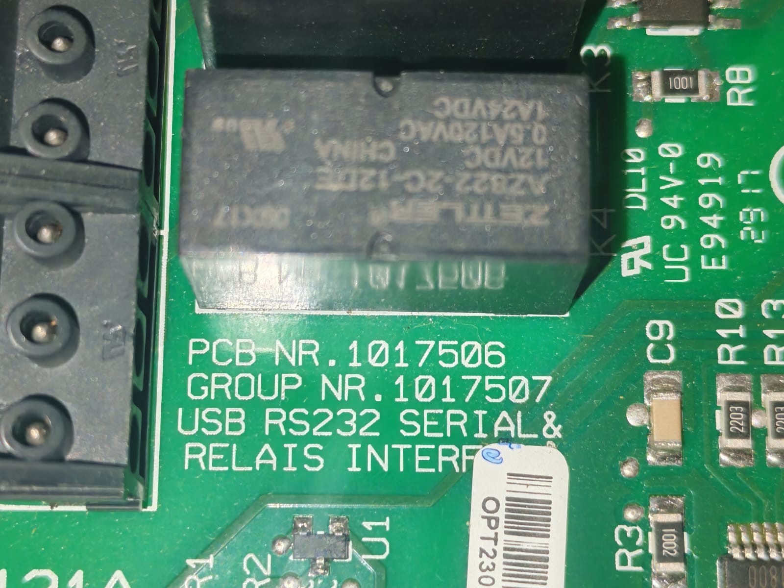 GE 1017506 GE 1017506 PRINTED CIRCUIT BOARD 5