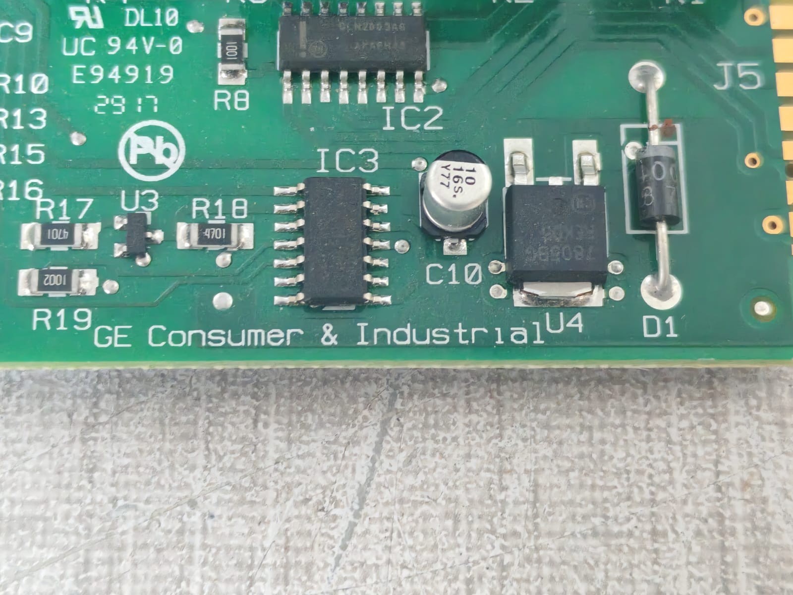 GE 1017506 GE 1017506 PRINTED CIRCUIT BOARD 9