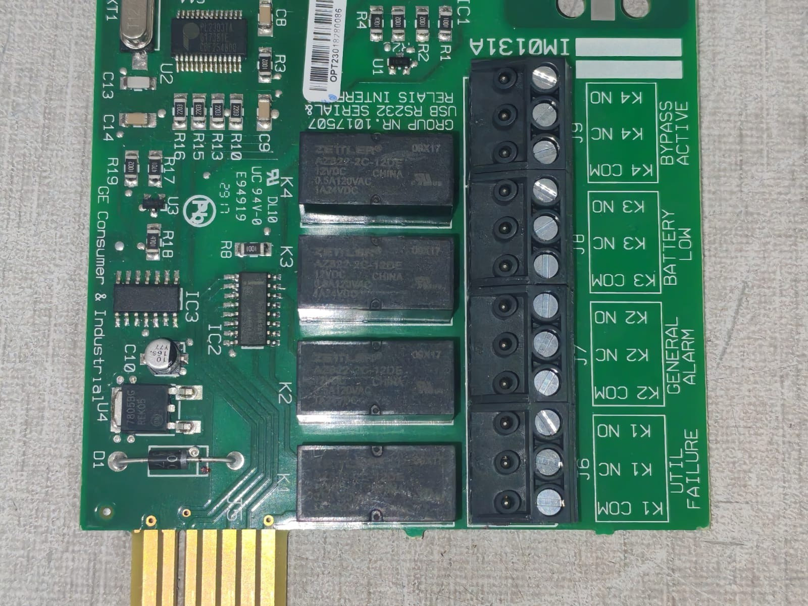 GE 1017506 GE 1017506 PRINTED CIRCUIT BOARD 10