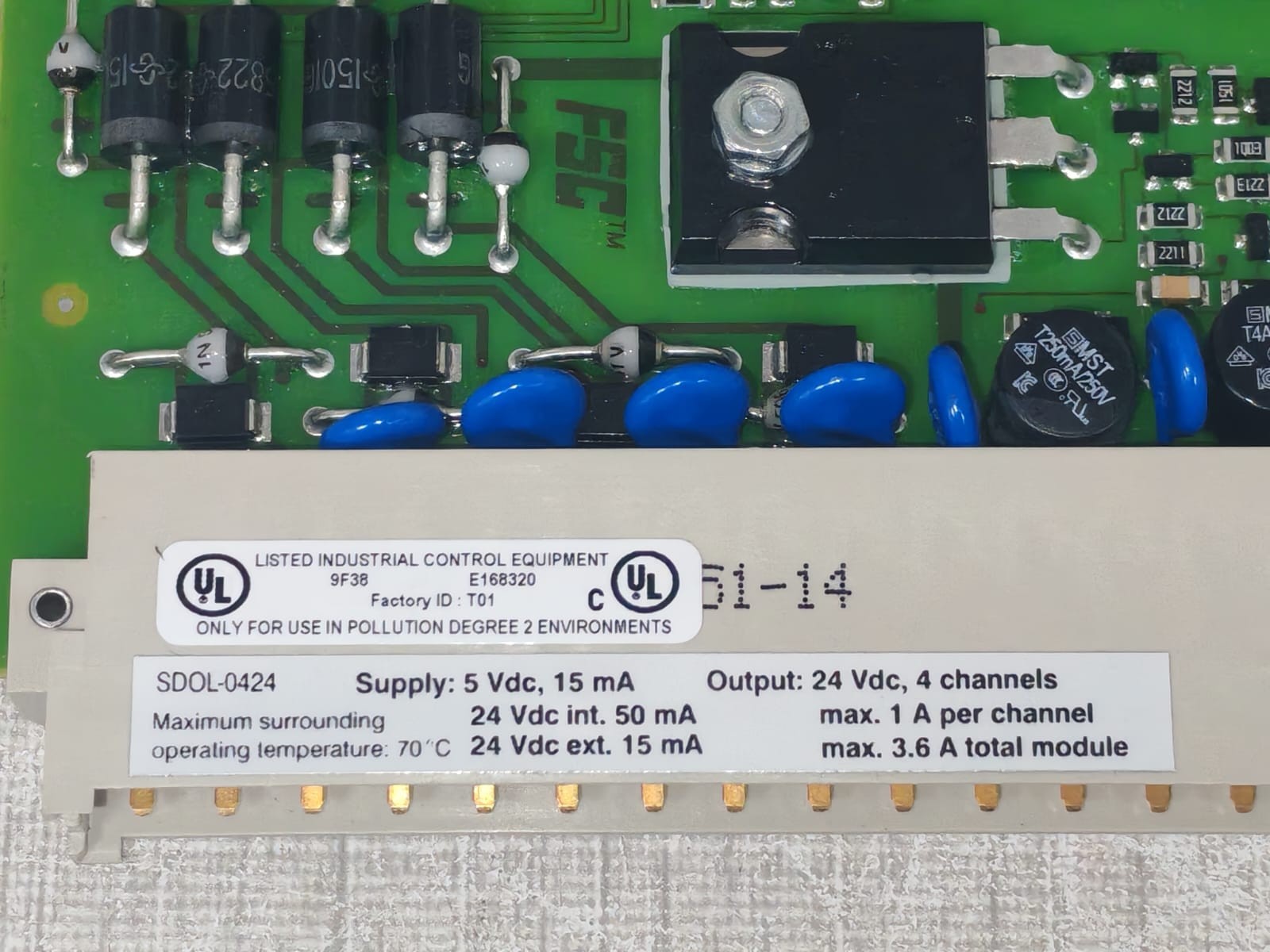 Honeywell SDOL-0424 CC V1.2 Honeywell SDOL-0424 CC V1.2 Digital Output Module 5