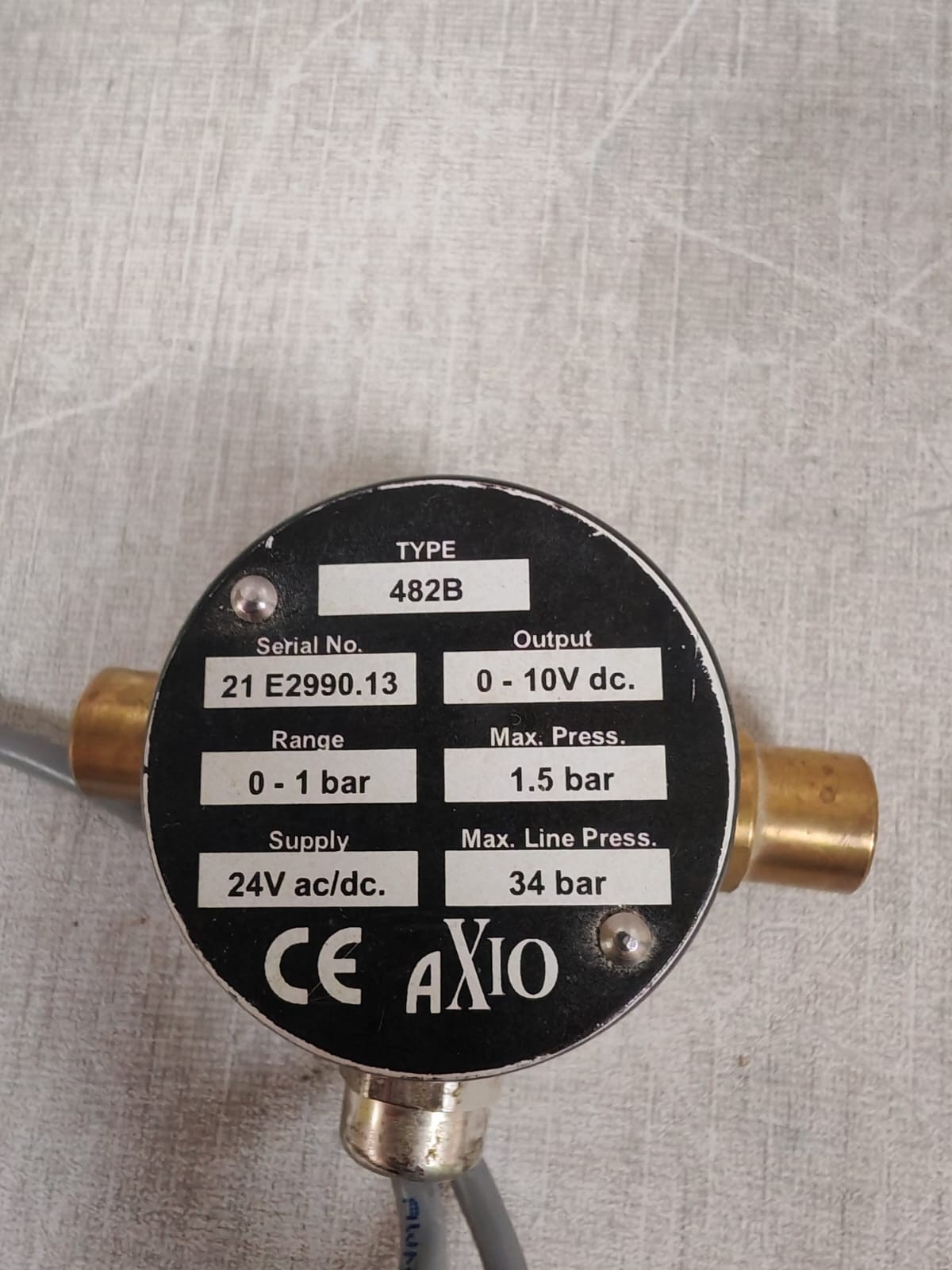 AXIO AXIO AX-LDPT482-V-1 AXIO AX-LDPT482-V-1 RANGE 0 TO 1 BAR 3