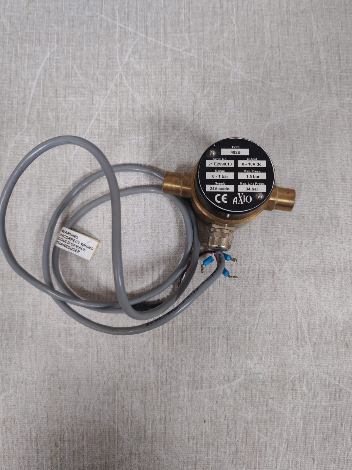AXIO AXIO AX-LDPT482-V-1 AXIO AX-LDPT482-V-1 RANGE 0 TO 1 BAR 6
