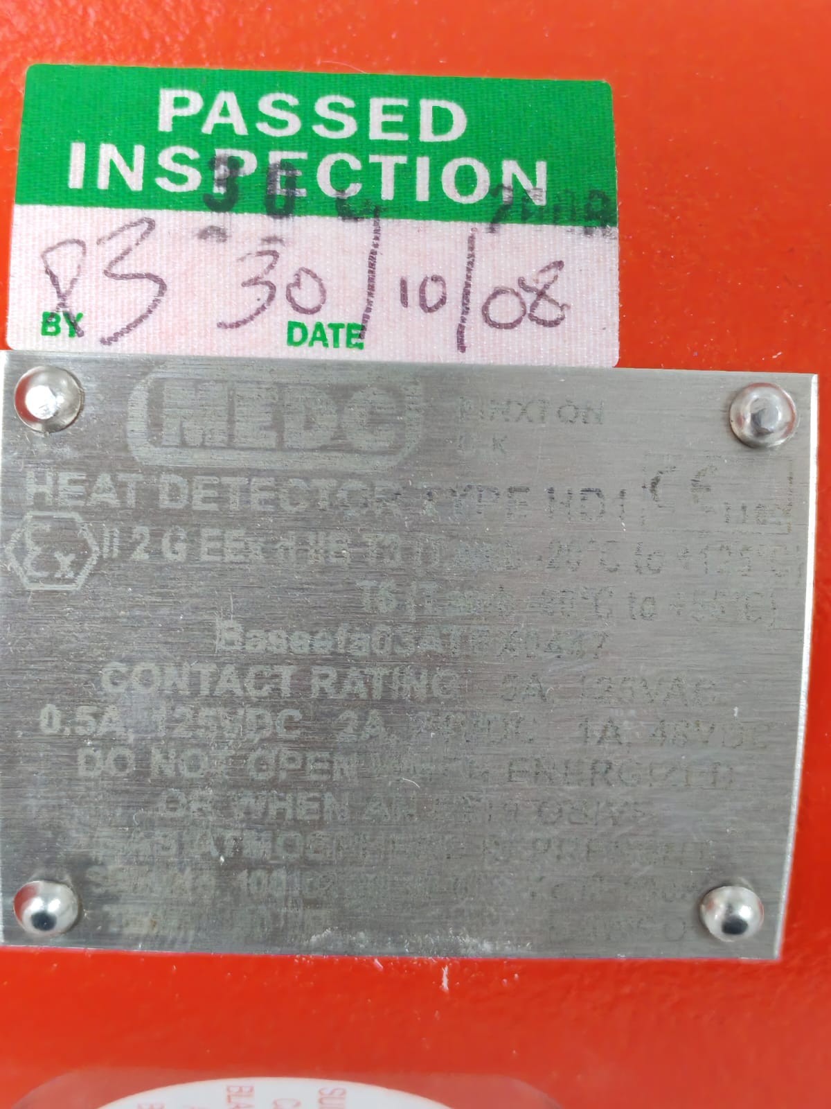 MEDC HD1 MEDC HEAT DETECTOR TYPE HD1 3
