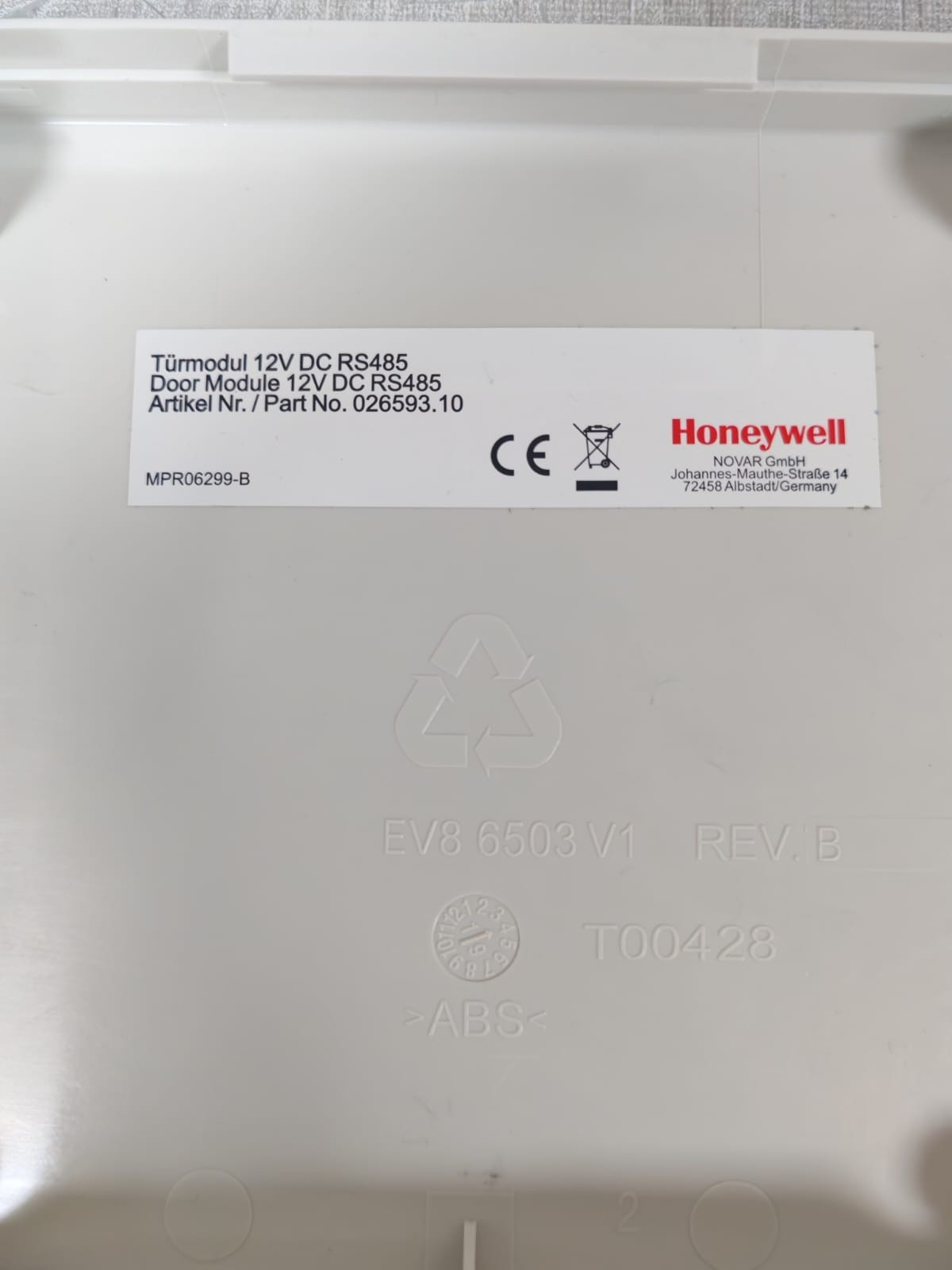Honeywell 026593.10 HONEYWELL VCA-039002 DOOR MODULE PN:026593.10 4