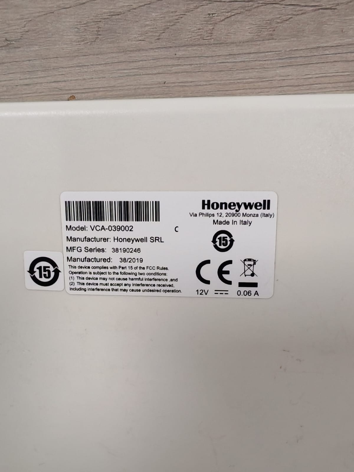 Honeywell 026593.10 HONEYWELL VCA-039002 DOOR MODULE PN:026593.10 2