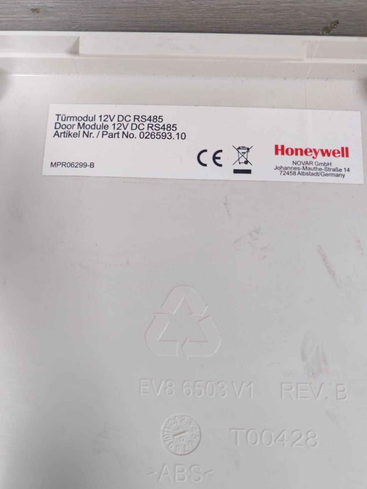 Honeywell 026593.10 HONEYWELL VCA-039002 DOOR MODULE PN:026593.10 4