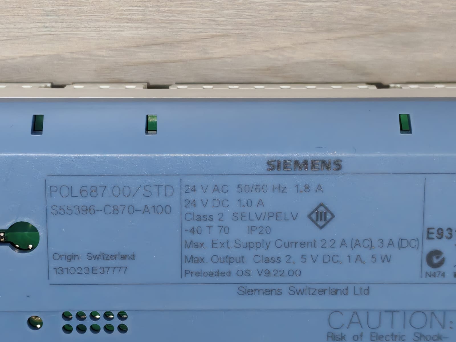 Siemens Siemens POL687 Siemens POL687.00/STD HVAC Controller 3