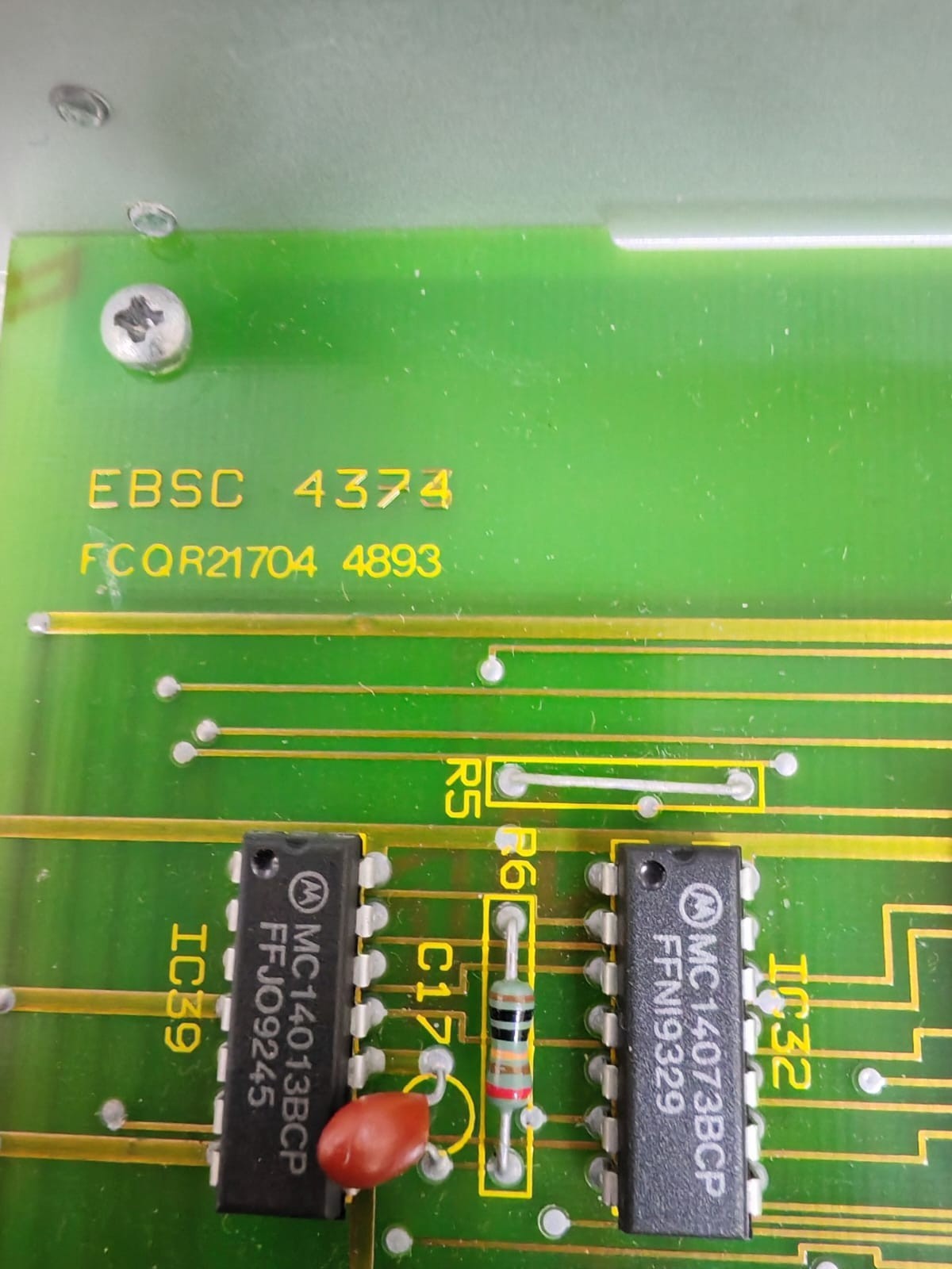 UNKNOWN FCQR21704 EBSC 4374/EBSC 4372 FCQR21704 4893 PCB PROGRAMMING LOGIC BOARD 2