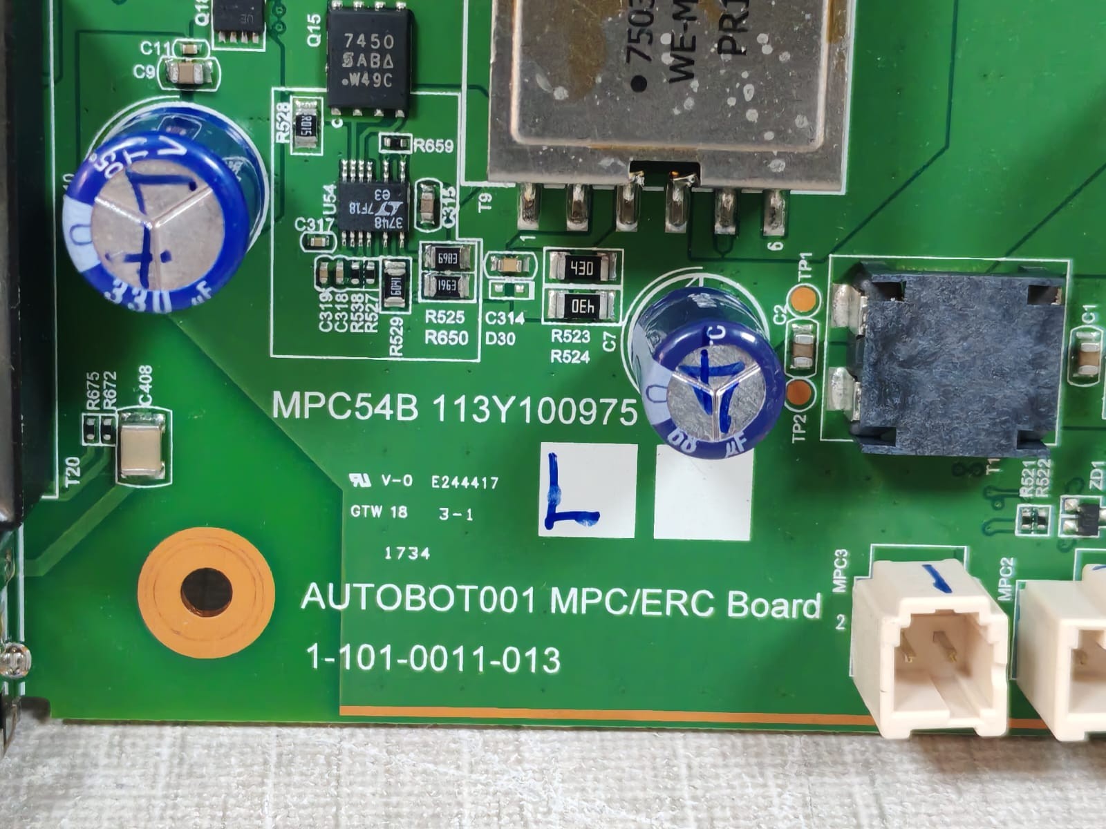 Unbranded 1-101-0011-013 MPC54B 113Y100975 AUTOBOT001 MPC/ERC Board 1-101-0011-013 2