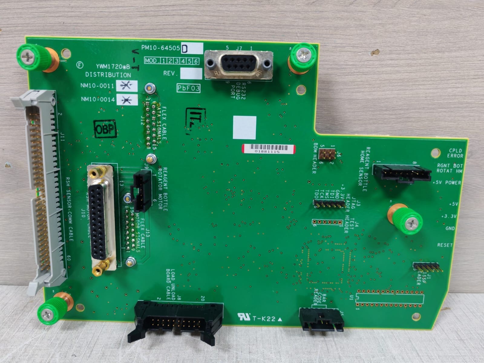 Toshiba PM10-64505D TOSHIBA YWM1720*B PM10-64505D BOARD 8
