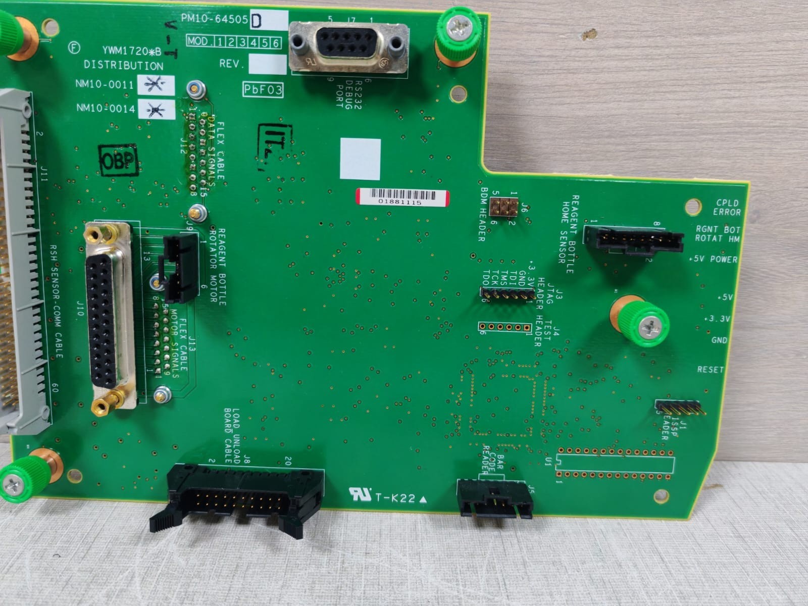 Toshiba PM10-64505D TOSHIBA YWM1720*B PM10-64505D BOARD 10