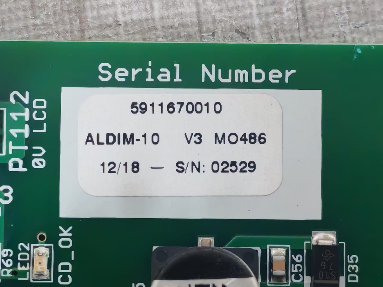 Emerson 5911670010 Emerson ALDIM SEFC 1167-2 Pcb Board 5911670010 4