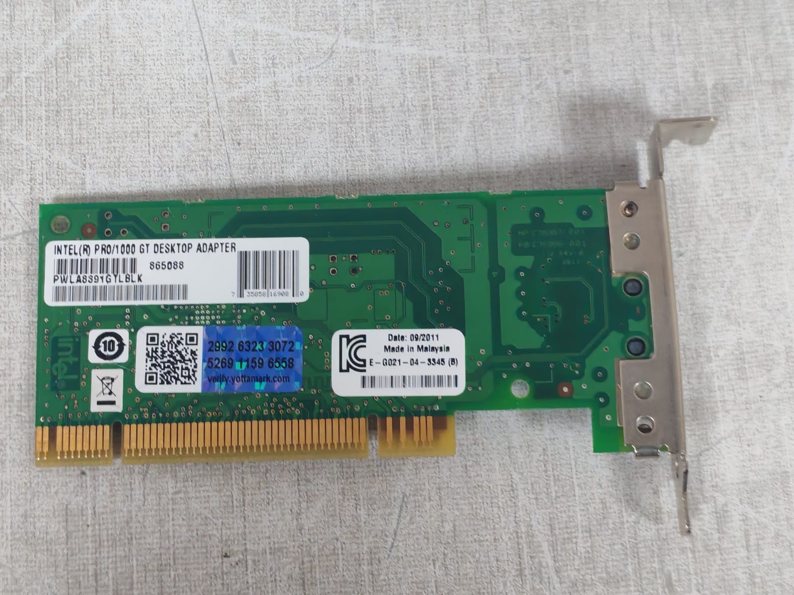 Intel PWLA8391GTLBLK Intel PRO/1000 GT Desktop Adapter PWLA8391GTLBLK 5