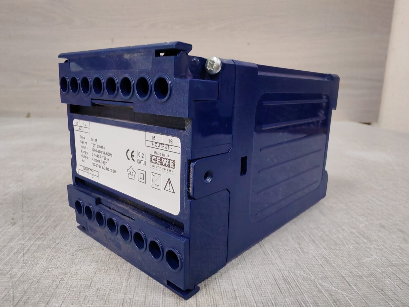 CEWE DI125 CEWE DI125 Transducer Range 0-1440 / 0 -720 A 7