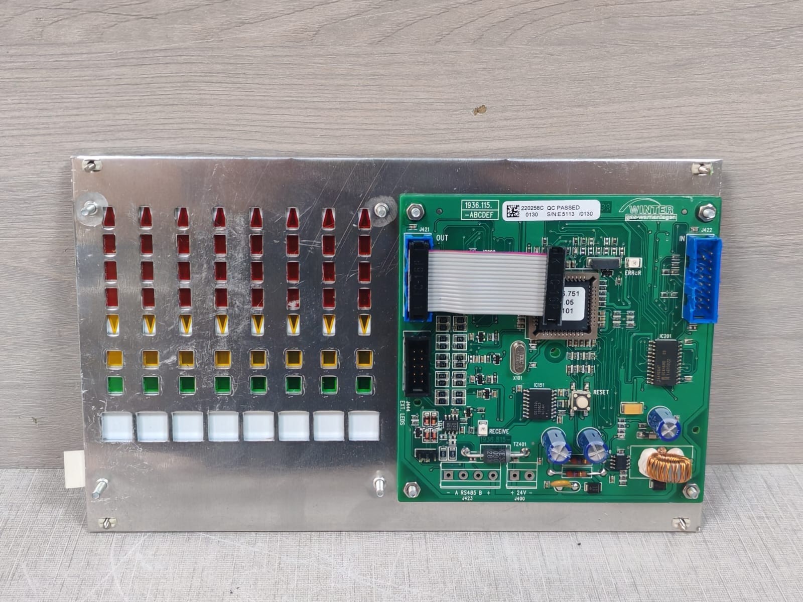Oldham MX62 220258C Front Panel For Oldham MX62 Gas Detection 4