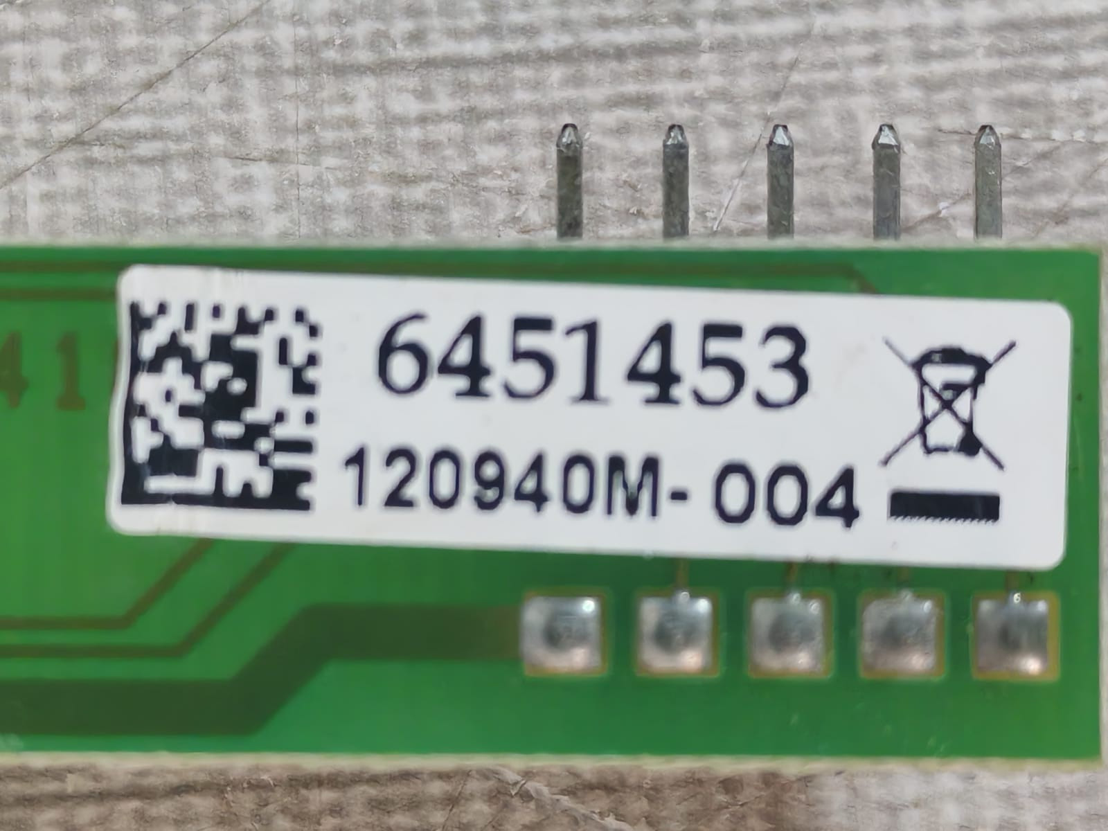 Unbranded 6451453 6151418 / 6451453 PCB with 4 push-button switches 2