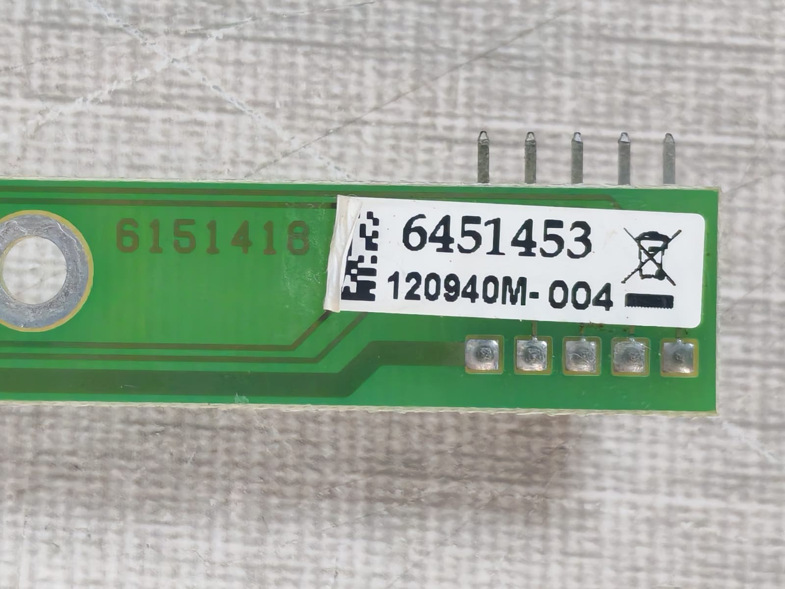 Unbranded 6451453 6151418 / 6451453 PCB with 4 push-button switches 3