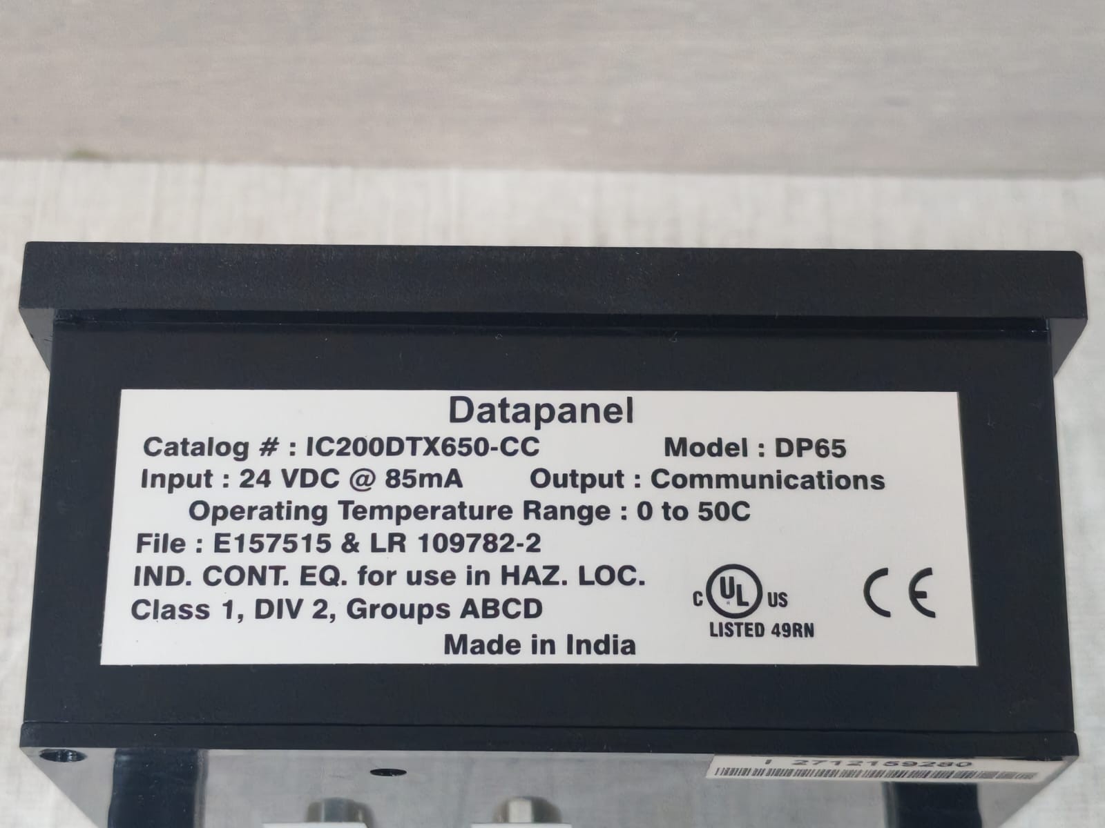 Versamax IC200DTX650-CC Versamax DP IC200DTX650-CC DP65 Data Panel 3