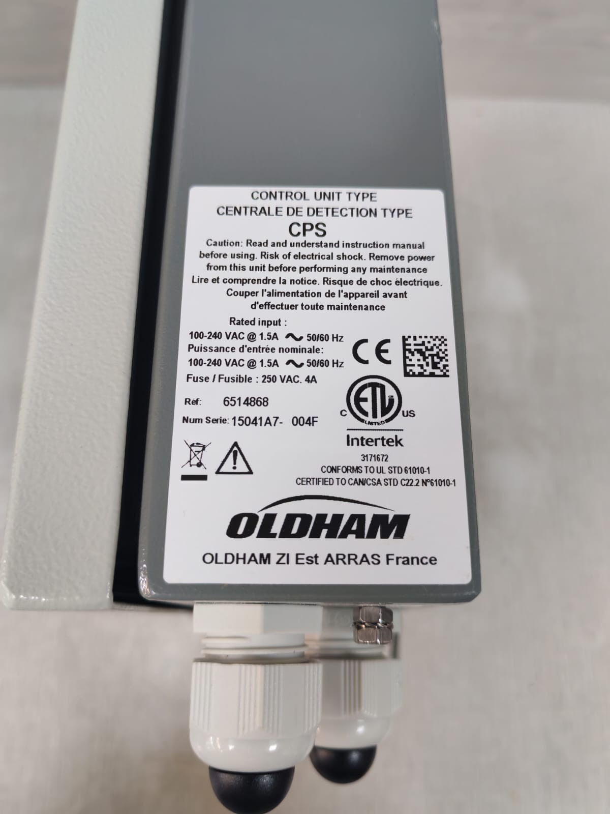 OLDHAM CPS 6514868 OLDHAM CPS 6514868 CONTROL UNIT TYPE 100-240VAC - W/O ORIG. BOX & 10